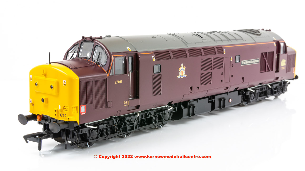 35-335YSFX Bachmann Class 37/4 Diesel Locomotive number 37 401 "The Royal Scotsman" in Royal Claret EWS livery - Era 9.